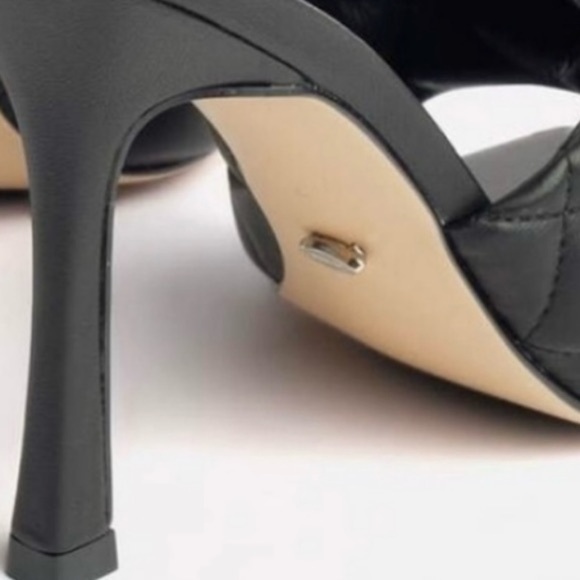 Tony Bianco Black Quilted Heeled Sandals - Picture 3 of 12